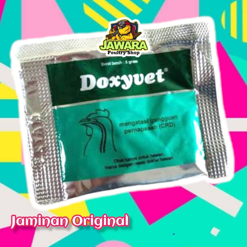 Doxyvet 5 Gram - Obat Ngorok Pilek Ayam Bebek Puyuh