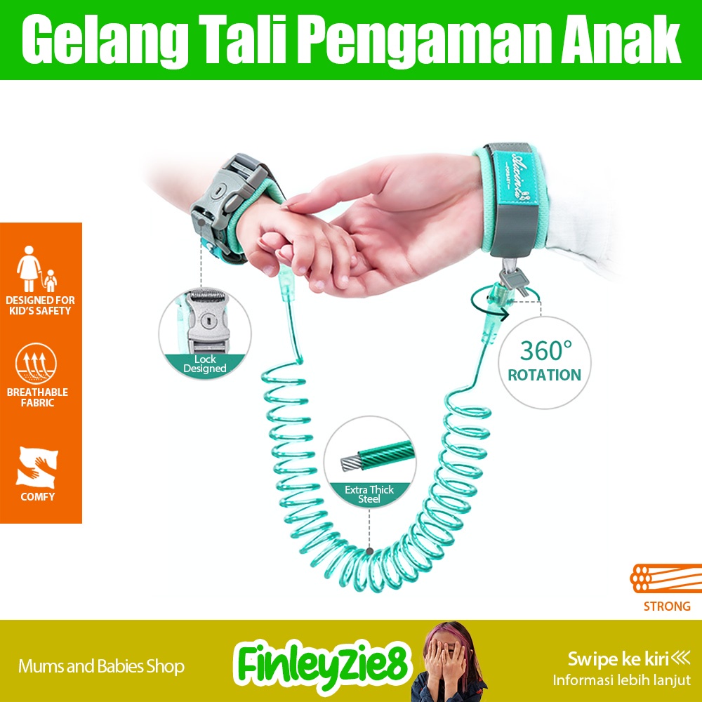 Child Anti Lost Strap / Gelang Tali Pengaman Anak / Child Safety /Anti hilang tali SS 1.5m~3m