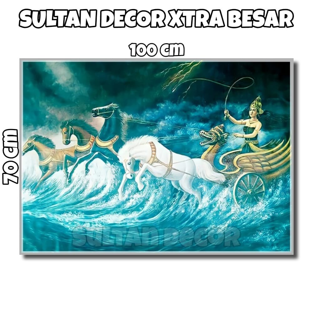 LUKISAN POSTER CETAK NYI RORO KIDUL XTRA BESAR UKURAN 100X50CM 100X70CM 100X100CM 150X100CM 200X100C