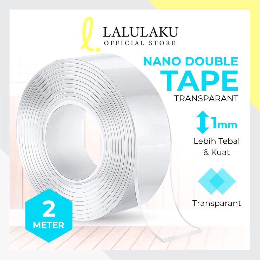 

Nano Double Tape Bening Tahan Air 30mm x 2M Acrylic Washable Magic Tape