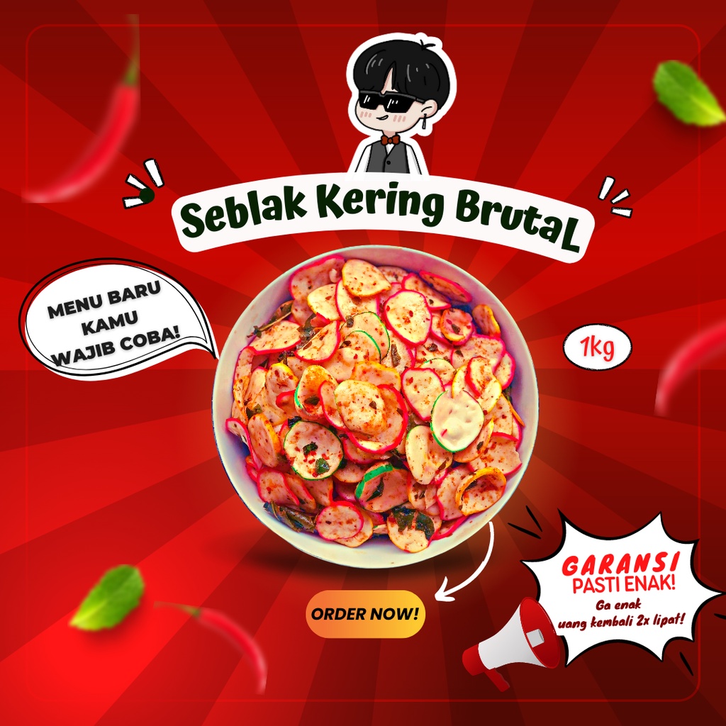 

Kerupuk Seblak Kering Bantet isi 1kg | Seblak Brutal