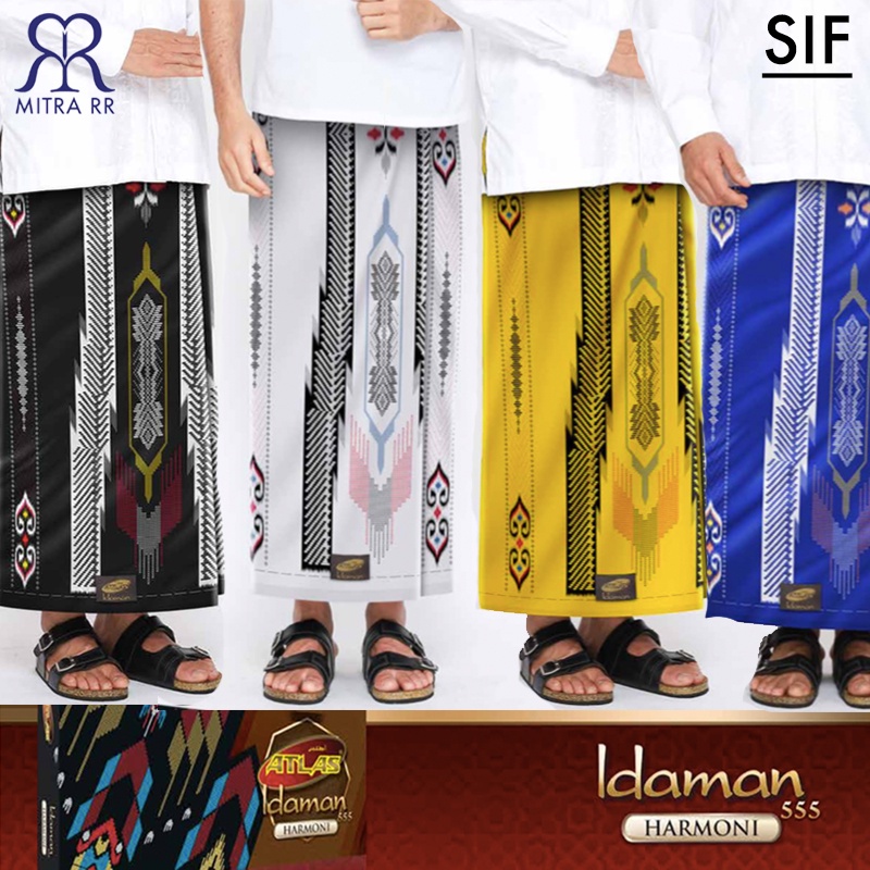 Sarung Atlas Idaman 555 Harmoni Kembang Motif BHS SIF