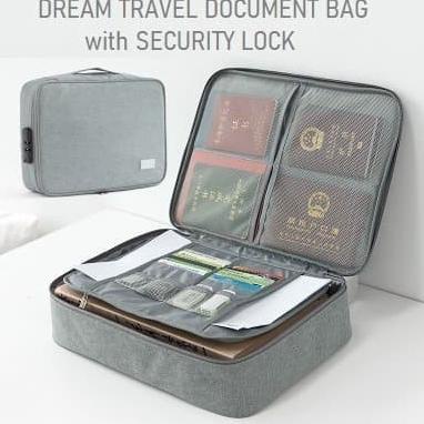 

Terbaru !!! Tas Dokumen Organizer Bag With Safety Lock Security Waterproof Dream A