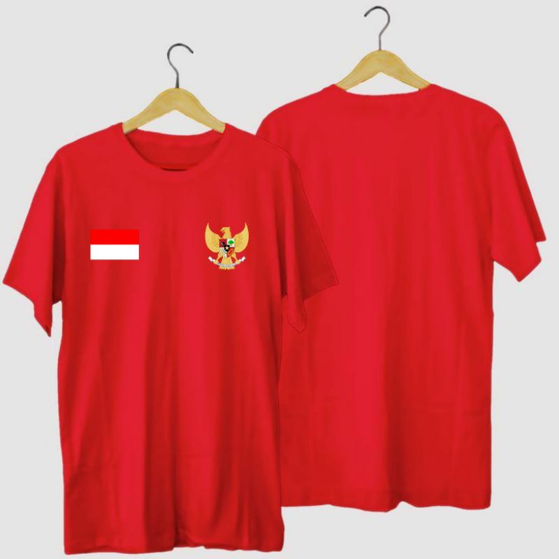 KAOS GARUDA INDONESIA BENDERA MERAH PUTIH// KAOS KEMERDEKAAN INDONESIA