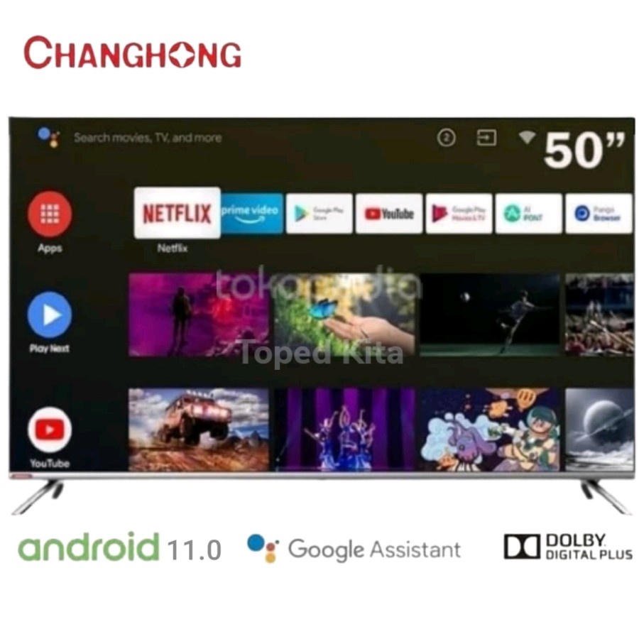 Changhong 50H7 Led Tv 50 Inch Uhd Android 11 Tv Dolby+