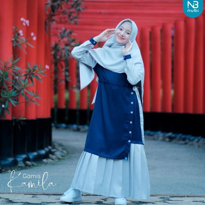 GAMIS KAMILA NUBI BAJU MUSLIM ANAK PEREMPUAN REMAJA ORI NUBINTANG 2-14