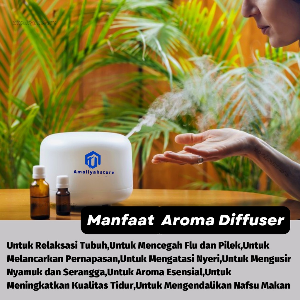 Uap Ruangan Aromaterapi Diffuser Humidifier Aromatherapy Untuk Kesehatan Bayi Pewangi Pelembab Pengharum Ruangan Tamu Dan Penghilang Bau Kamar Mandi Elektrik