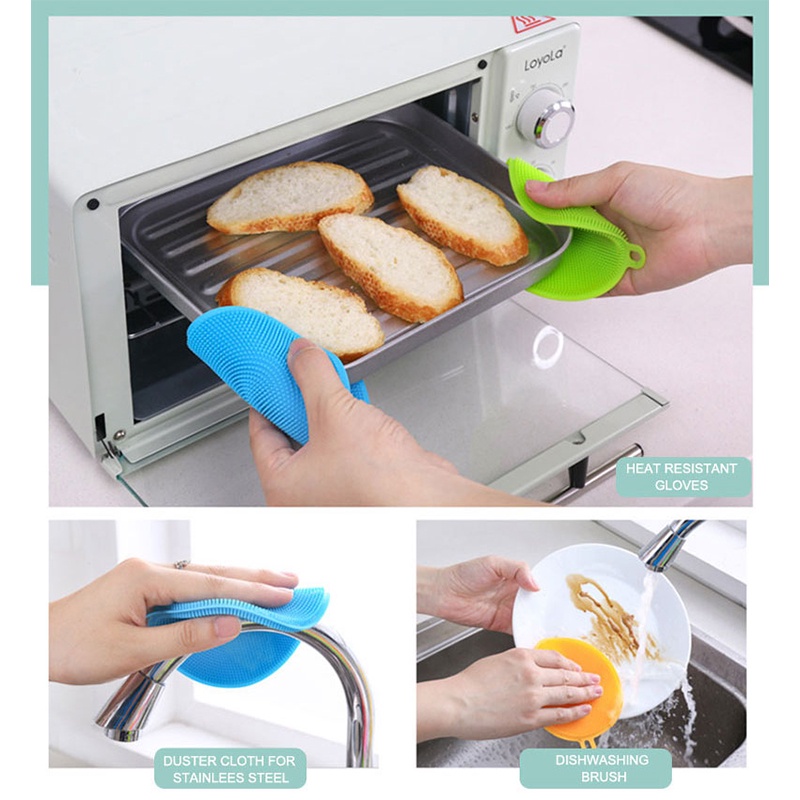 Spons Cuci Piring Silikon / Kitchen Sponge