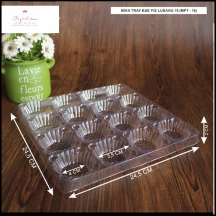 

Mika Tray Kue Pie 16 Lubang Isi 25 Pcs Mpt-16 Bigmadam Packaging