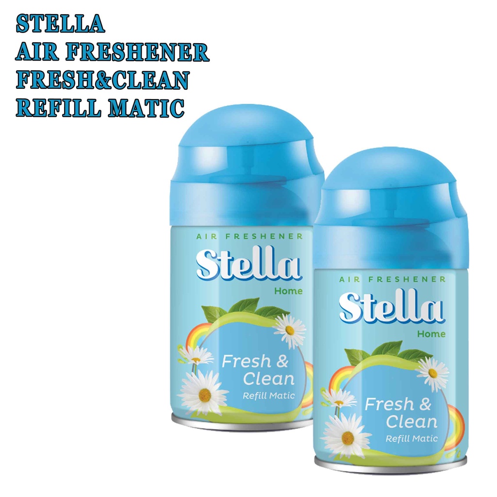 STELLA FRESH &amp; CLEAN* REFILL MATIC* PENGHARUM RUANGAN* 225ML