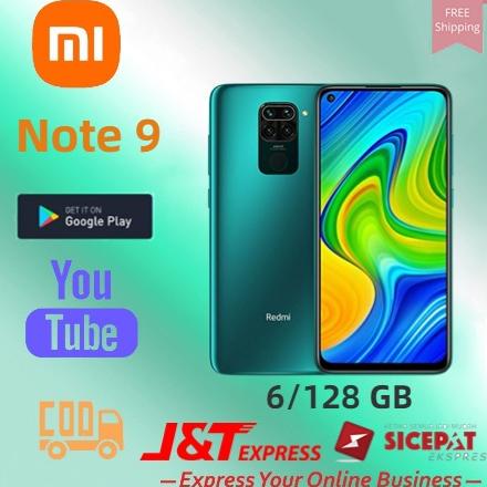 Xiaomi Redmi Note 9 RAM 6GB/128GB 48MP Kamera Belakang 6.53 inches HP smartphone  1 Tahun Garansi