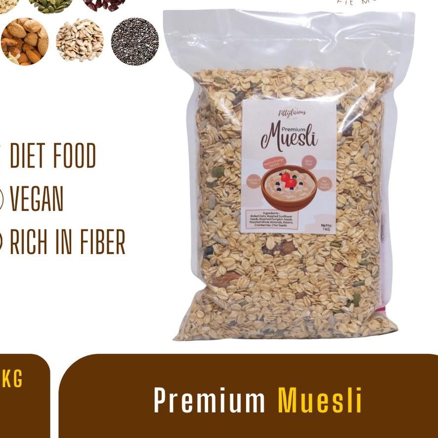 

➵ Fittylicious Muesli 1 KG / Fittylicious Muesli 500 Gr ●