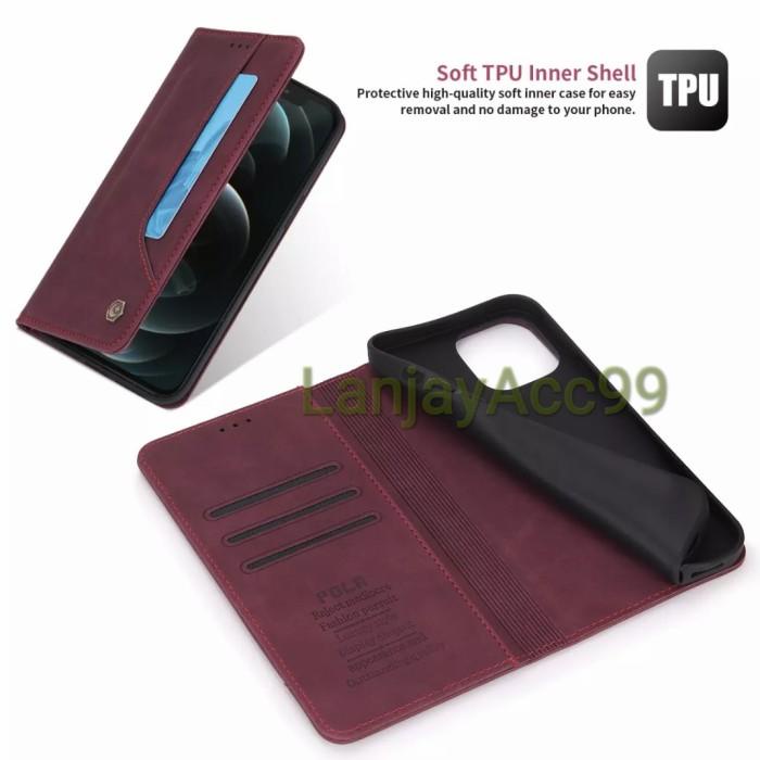Case IPhone 12/12 Pro/12 Pro Max /12 Mini Flip Cover Leather Dompet