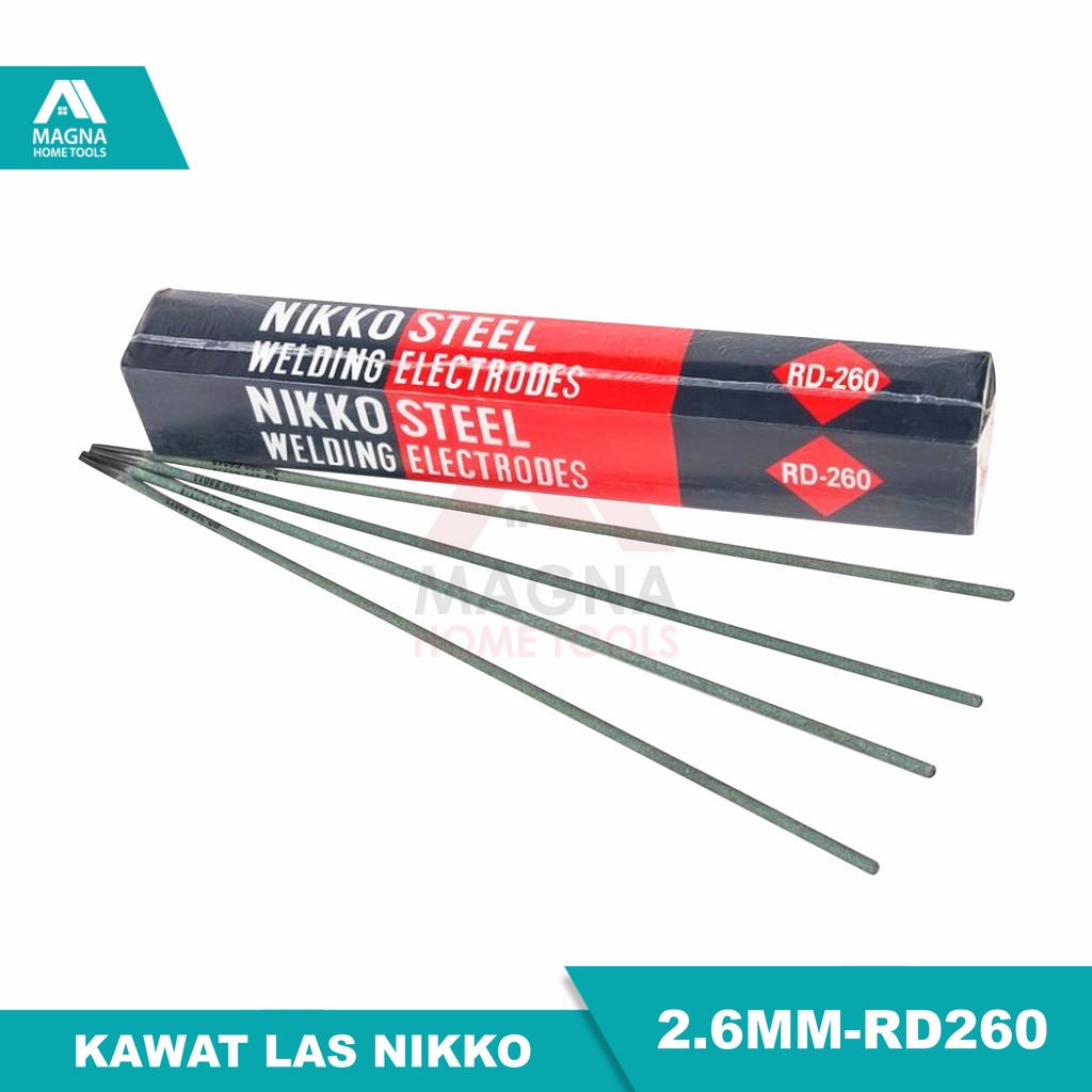 KAWAT LAS LISTRIK NIKKO 2,6 MM-RD260 I PAK ISI 2KG