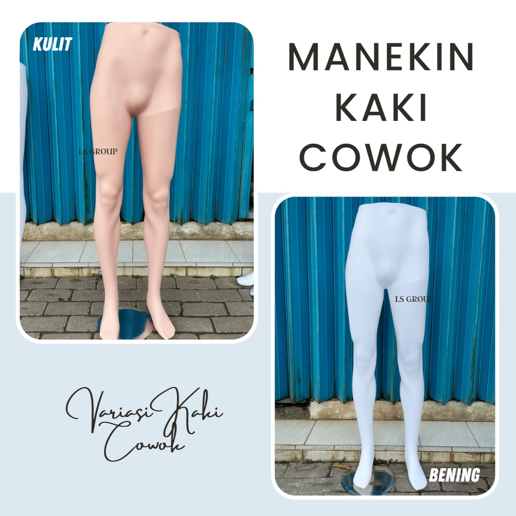 Manekin Kaki Cowok Cewek Plat Besi