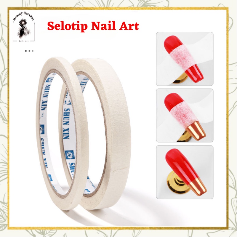 [ COD ] Selotip Untuk Kuku Nail Tape Nail Art/Stripe Nail Art/Tape Motif Garis Untuk Dekorasi Nail Art