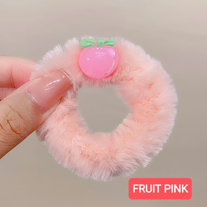 FRUIT SCRUNCHIE KARET RAMBUT AKSESORIS FASHION KOREA IMPORT LUCU KAWAII ALA KOREA JEPANG