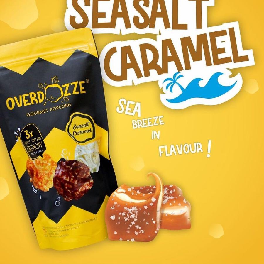 

➼ Overdozze Popcorn SeaSalt Caramel Gourmet Snack Cemilan Manis Gurih Asin 115gram ⅎ