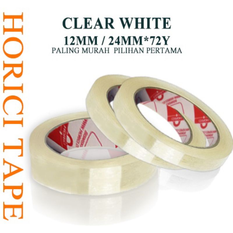 HORICI TAPE LAKBAN SOLATIP SUPER CLEAR