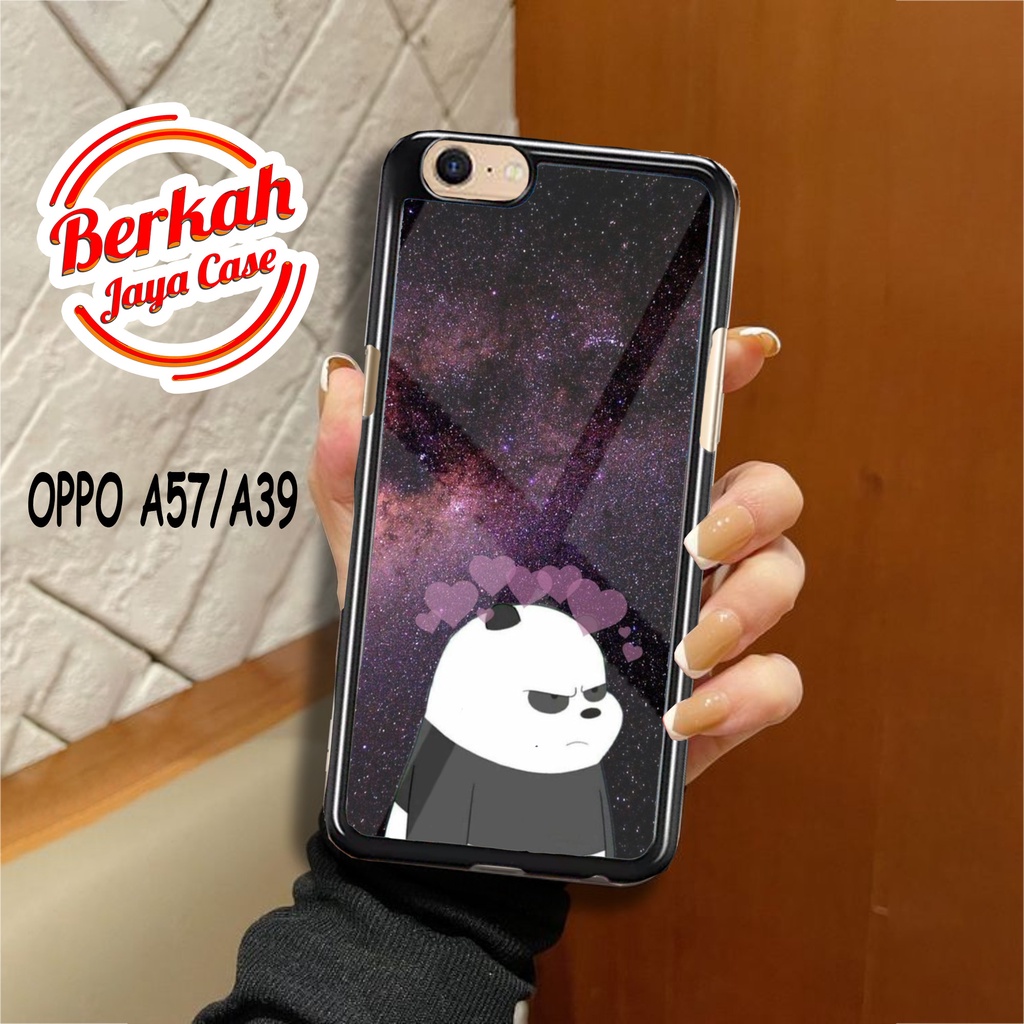 Case OPPO A39 A57 Casing OPPO A39 A57 Case PANDA KARTUN Cassing Terlaris Case Keren Casing Hardcase 