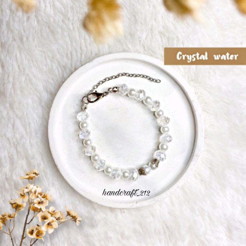 Pearl Beads / Gelang Mutiara / Crystal Cheko / Gelang Korea