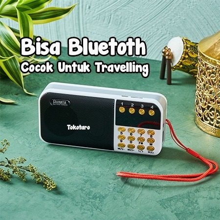 Rhimoa  Speaker Al-Quran 30 Juz Bisa powerbank Speker Ngaji Murottal Traveller Ori Spiker Tahfidz Anak COD