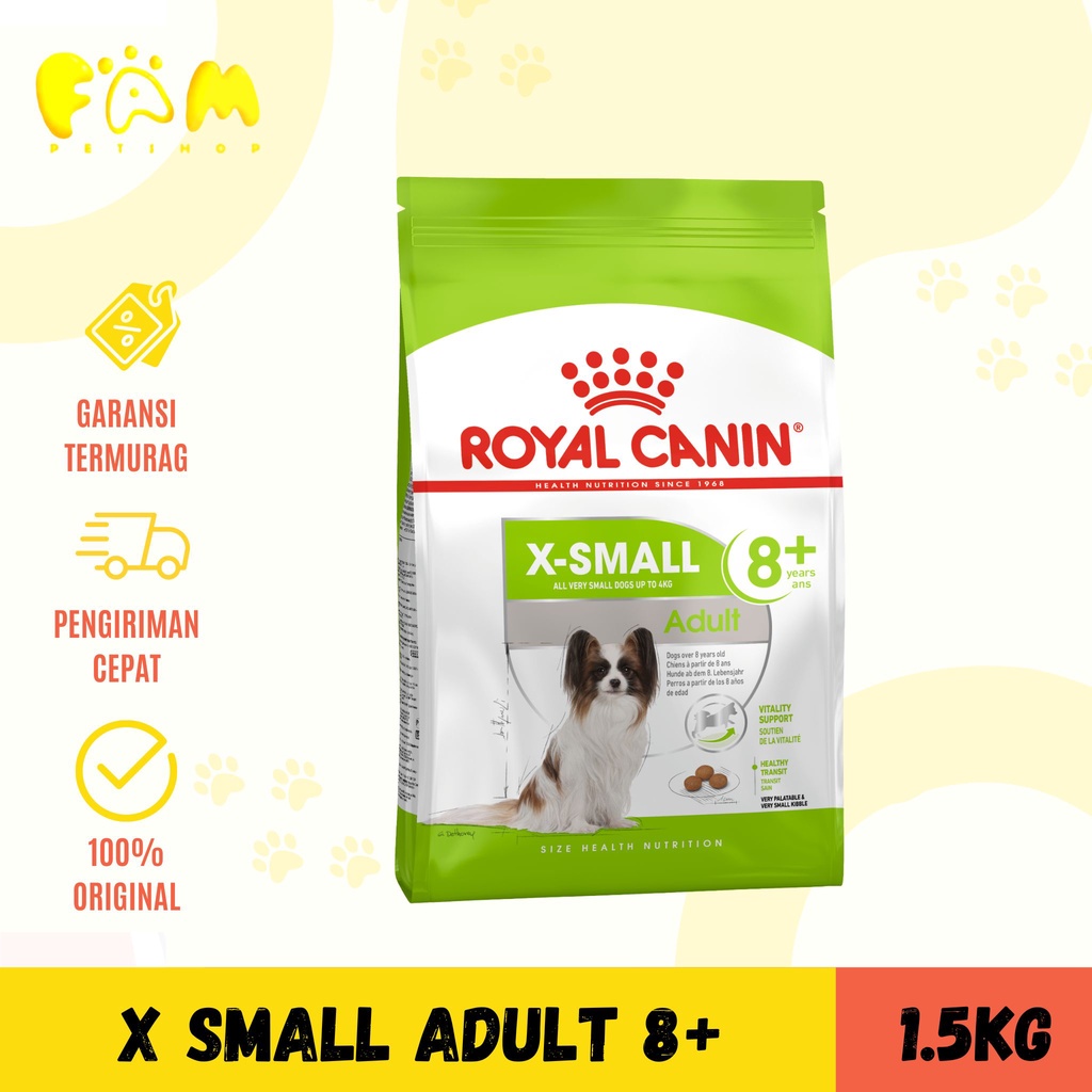 Royal Canin X-small Adult 8+ 1,5kg - Makanan Anjing Senior / Dog Food