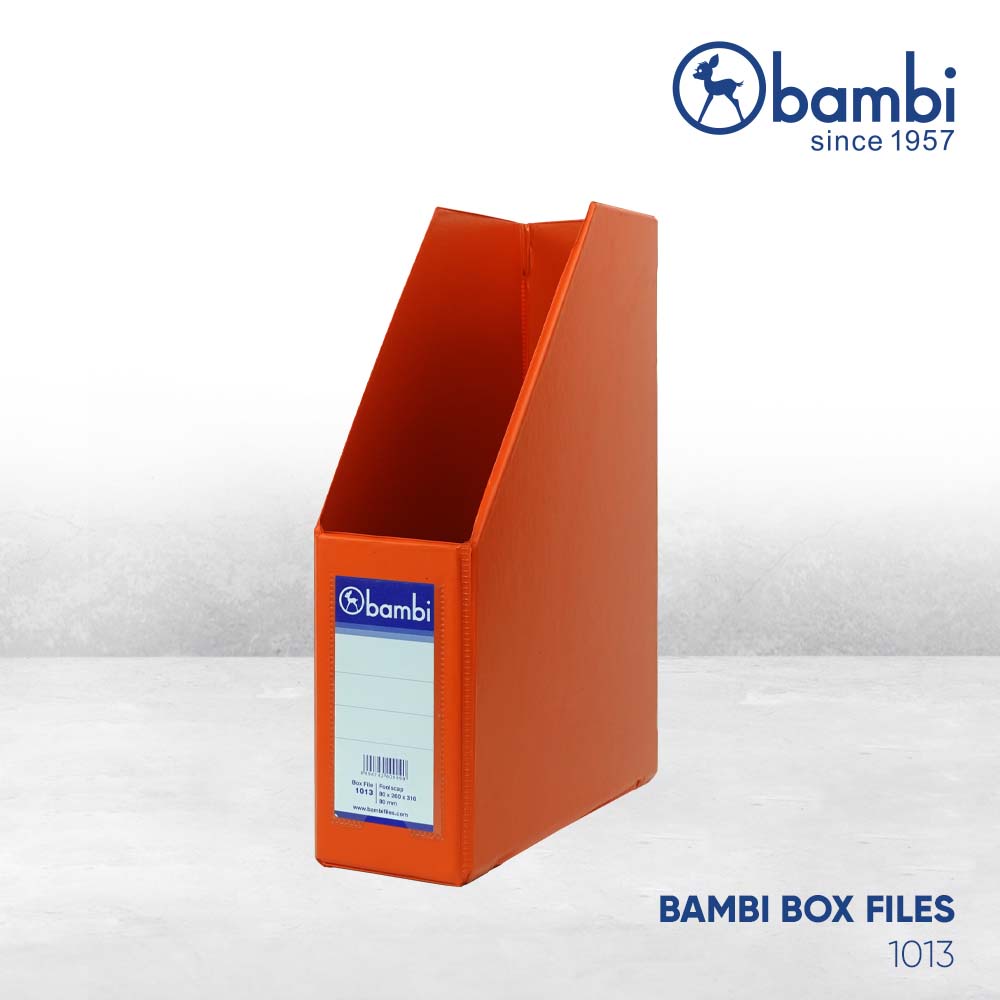 

Bambi Box File Magazine MID SIZE 8 cm Special Colour Orange - Box Arsip / Box Storage / Box Dokumen kode 1013