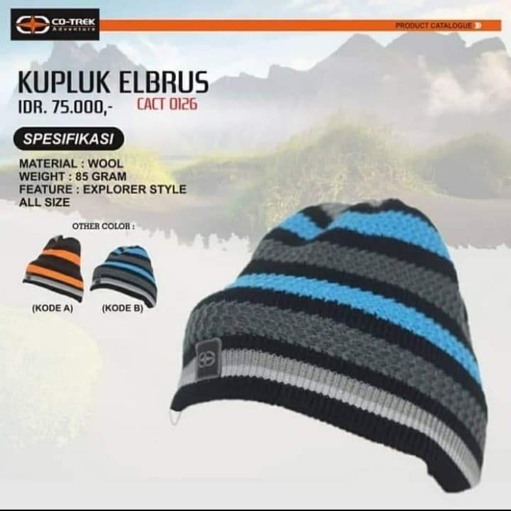 Co-trek Topi Kupluk Elbrus Original Topi Kupluk