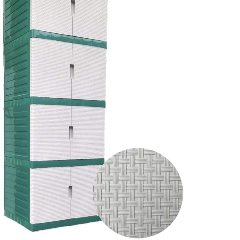 ☜ Lemari Baju lemari Pakaian Lemari Plastik Lemari BW PUTIH ☟