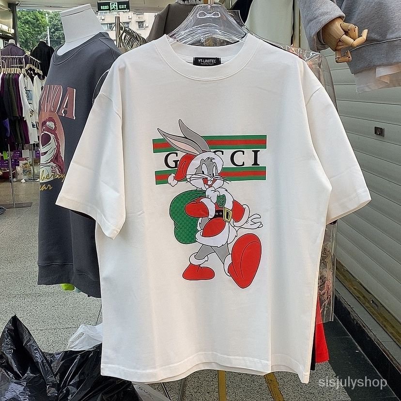 [✅BISA COD] #Sisjuly# Kaos katun wanita atasan motif kartun lengan pendek wanita