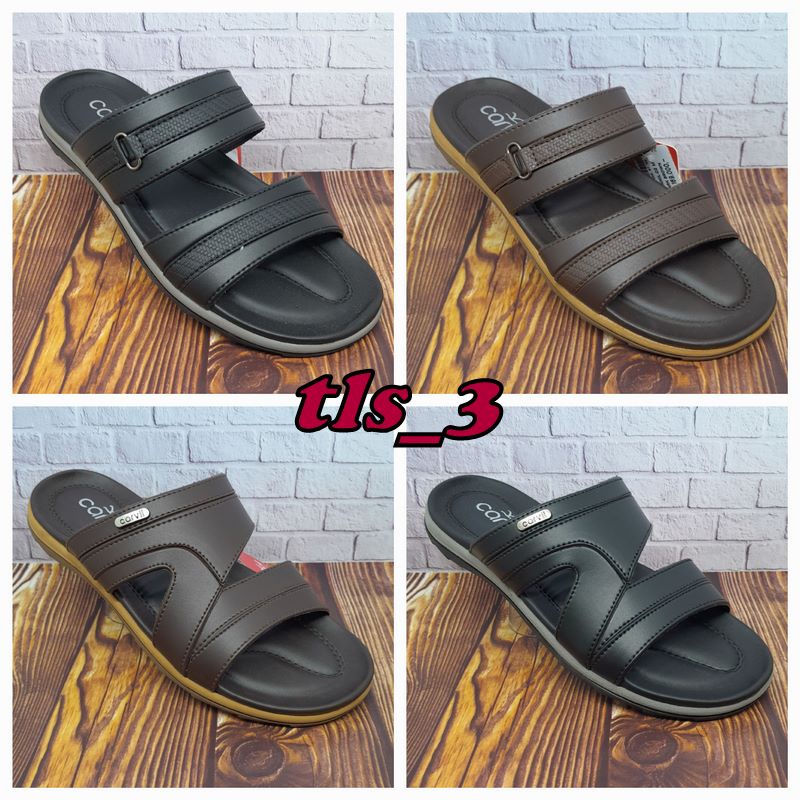 Sandal Slop Pria Carvil Dunhil 02/03 38-44 Sendal Selop Ban Dua Terbaru Ori