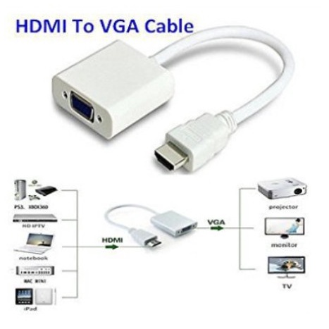 CONVERTER CABLE HDMI TO VGA + AUDIO - ADAPTER