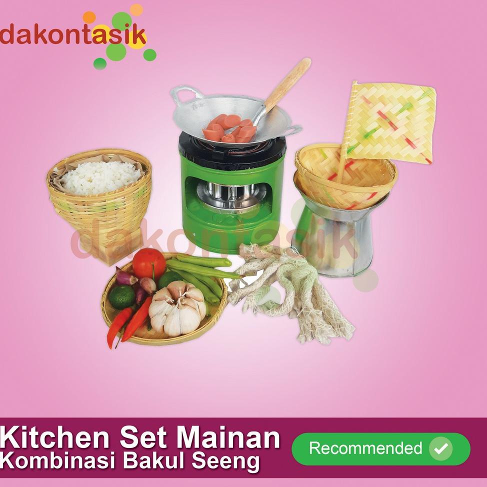Kitchen Set  Mainan Anak Alat Masak Masakan Kompor Oven Dandang Cetakan Telor RECOMENDED