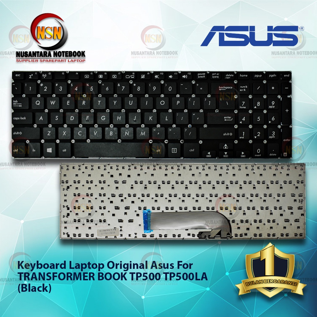 Keyboard Original Laptop Asus For TRANSFORMER BOOK TP500 TP500LA BLACK