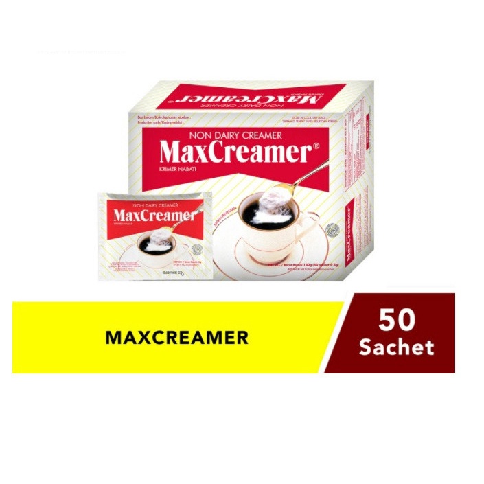 

Max Creamer Sachet 3gr Isi 50 Sachet