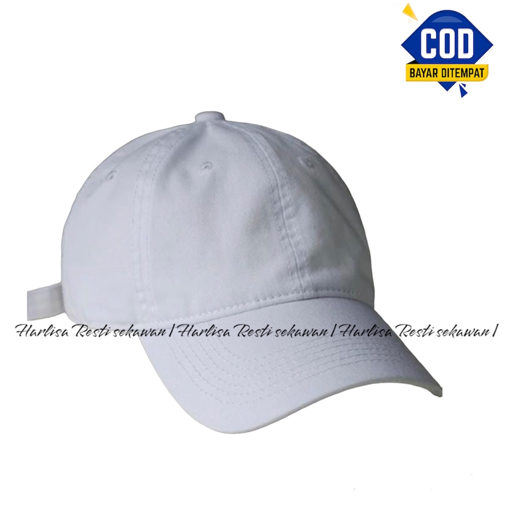 Topi baseball polos hitam bahan raffel cakop besi