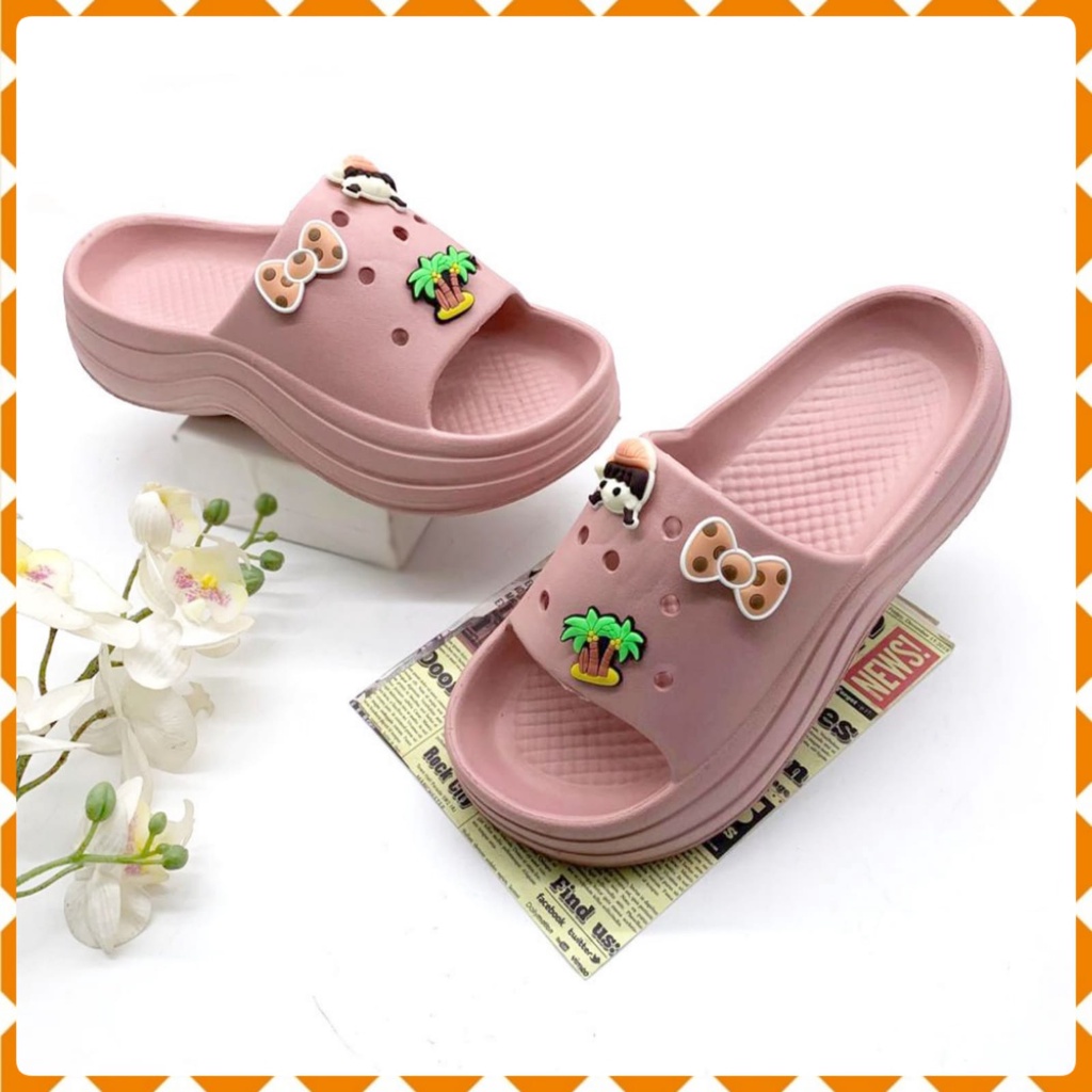 EVA Sandal Fuji / Sandal Wanita Jelly Wedges Platfrom Tebal Terbaru Size.36-40