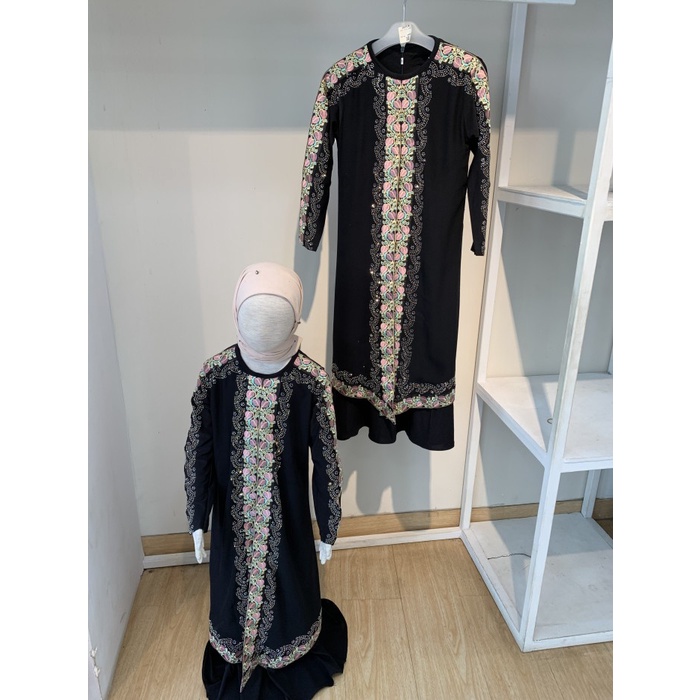 Gamis Abaya anak terbaru kekinian / gamis anak turkey bordir / abaya bordir - M(B3R0) PREMIUM Gamis 