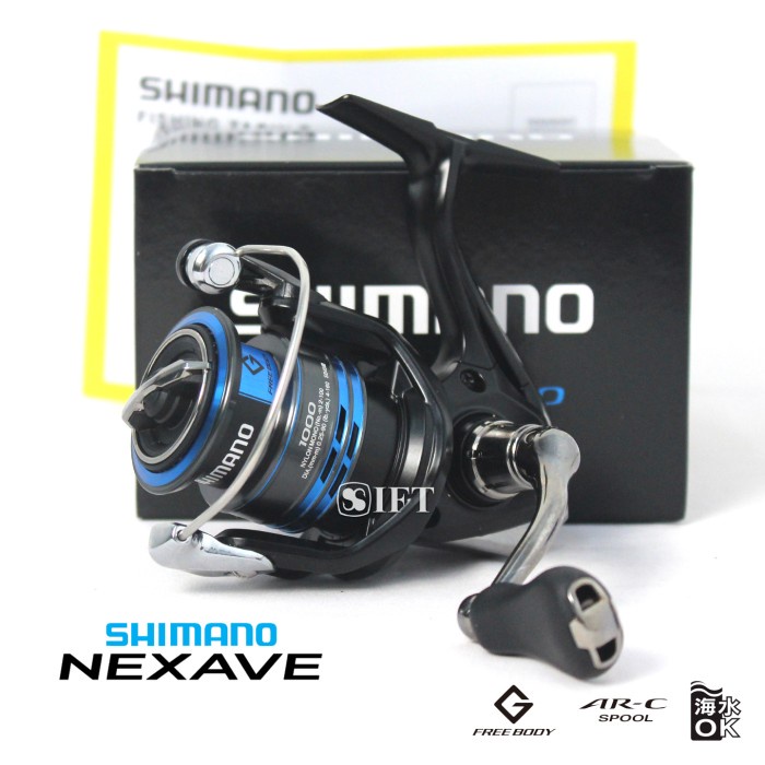Terlaris Reel Shimano Nexave Fi 1000 2500 C3000 4000 C5000 Hg 2021 Pancing Ori