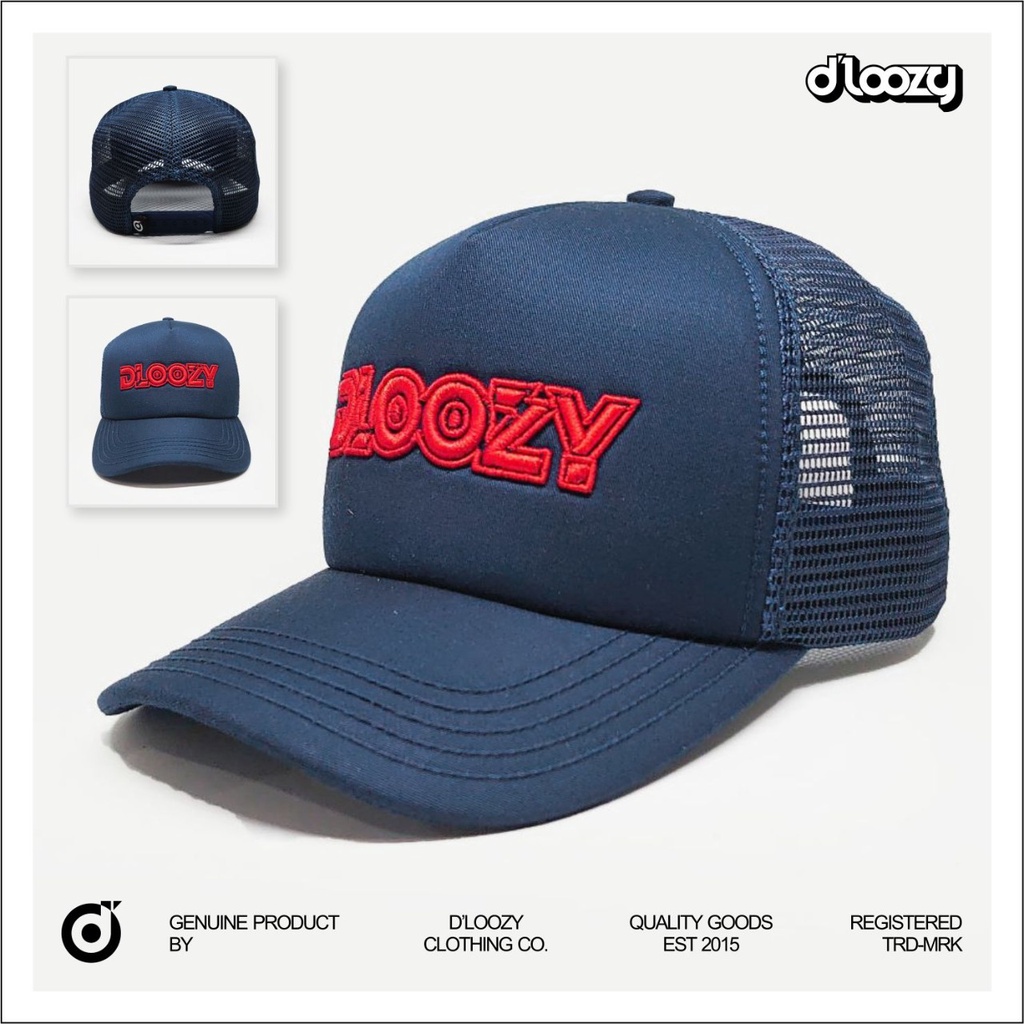 Dloozy Topi Trucker Jaring Pria Dewasa Original Dlz29