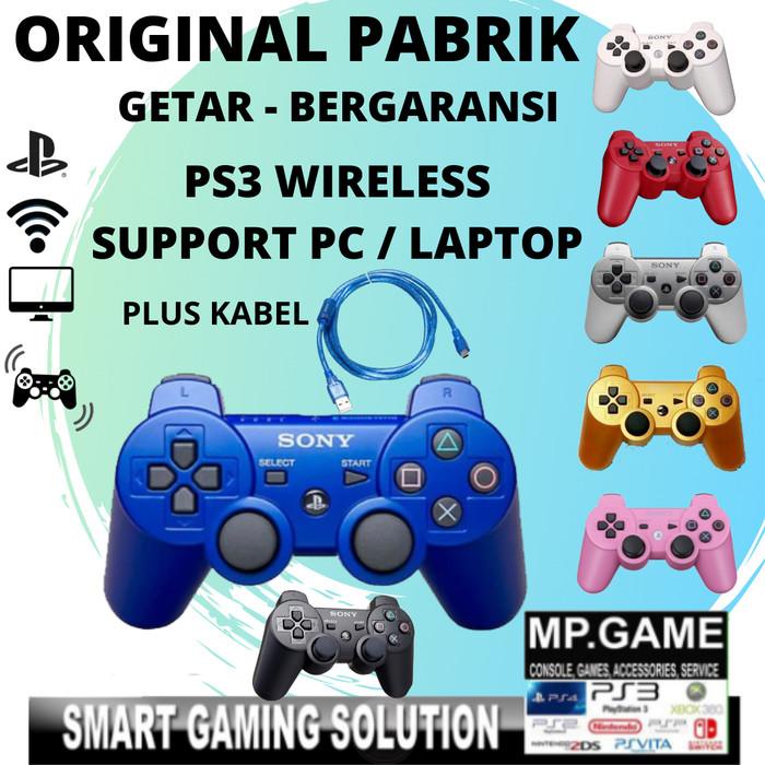 Best Seller Promo Paket 2 Stik Ps3 Wireless Bonus Kabel Charger 1