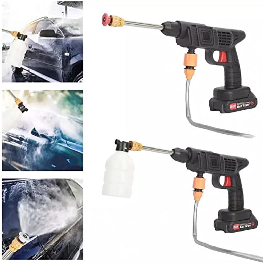 ⚡DAGMARA⚡ Alat cuci mobil High pressure cleaner 21 Volt 100bar Memiliki tekanan air yang kuat hingga jarak 10 m Efisiensi tinggi 18 pompa plunger Dan baterai lithium yang dibuat (Car washer gun Jet cleaner)