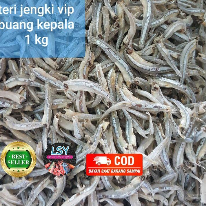

✯ ikan asin teri jengki bulat vip tanpa kepala 1kg ✈