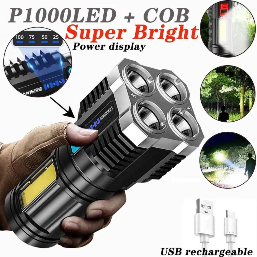 MH - SENTER LED CAS SUPER TERANG LAMPU CAMPING COB LED L-19