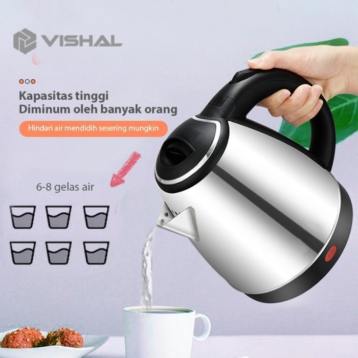 Best Seller Kettle Electric / Pemanas Air / Teko Listrik Vishal Vs-Ek 1801 - 1,8 L