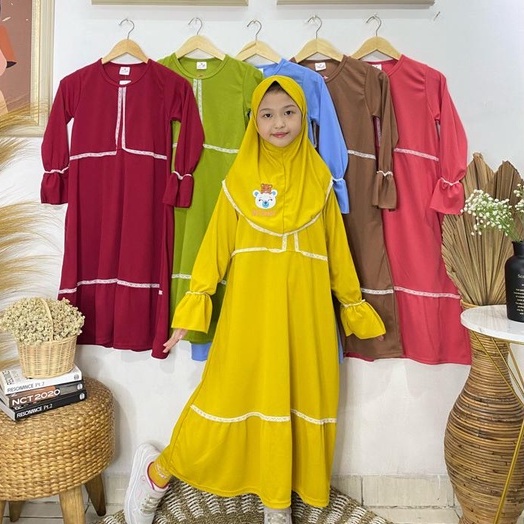 SET GAMIS ANAK POLOS