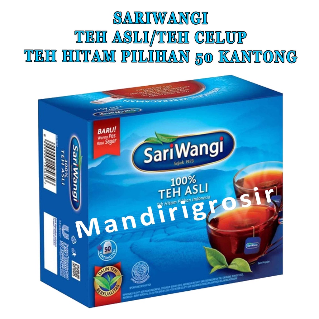 Teh celup* Sariwangi* Teh hitam* 50 Kantong