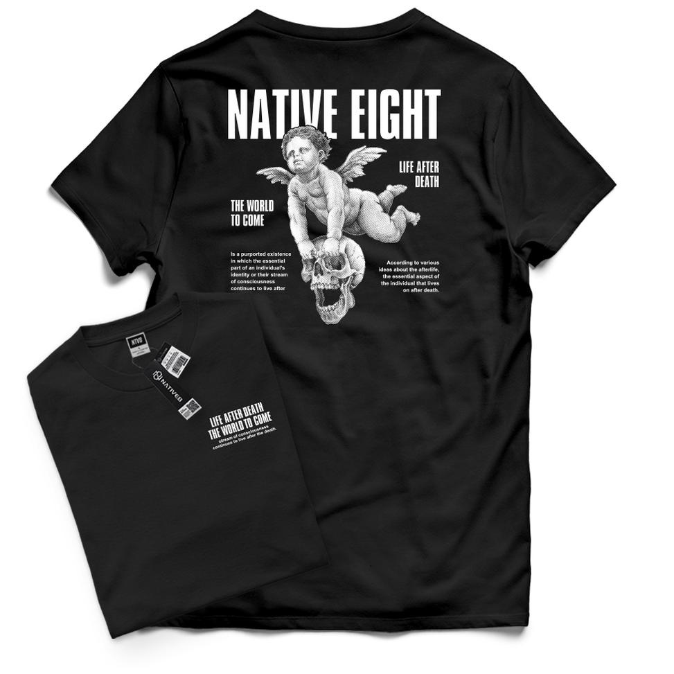 Kaos Distro Pria / Kaos Distro Orinal / Baju Distro Pria / NATIVE8 - LIFE AFTER DEATH PALING DIMINAT