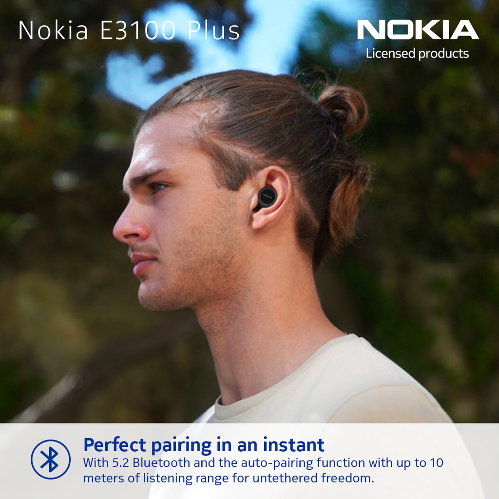 Nokia E3100 Plus True Wireless Earbuds Bluetooth Earphone TWS HD